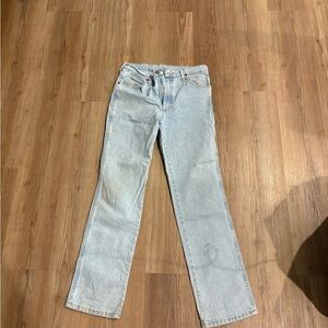 Wrangler slim cowboy cut bleach jeans